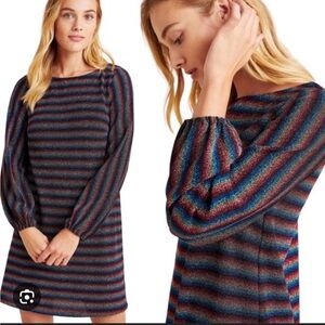 Anthropologie Eri + Ali Rainbow Shimmer Midi Dress